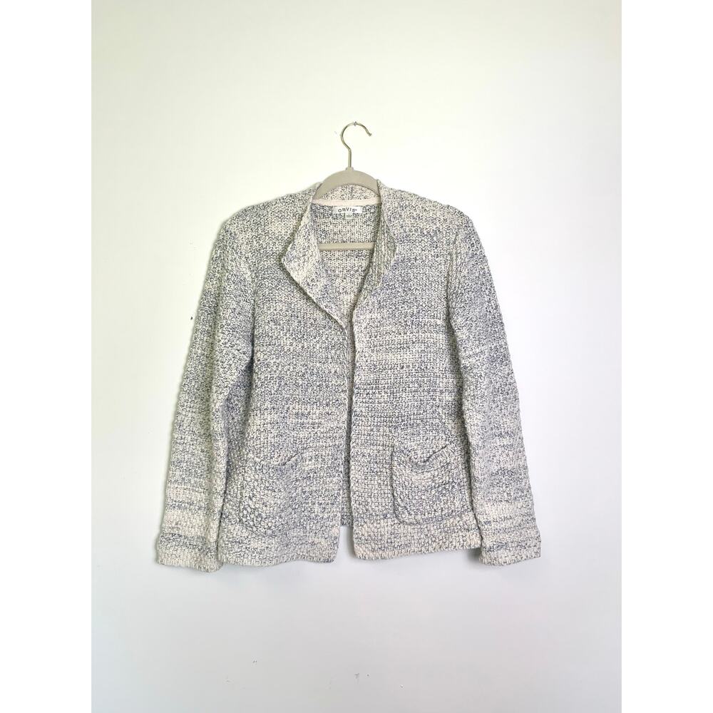Women's Orvis Thick Open Knit Cotton Sweater Jacket Size L
